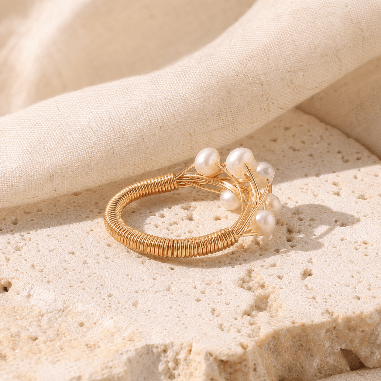 The Calm Tide - Ring - MythRealms pearl jewelry