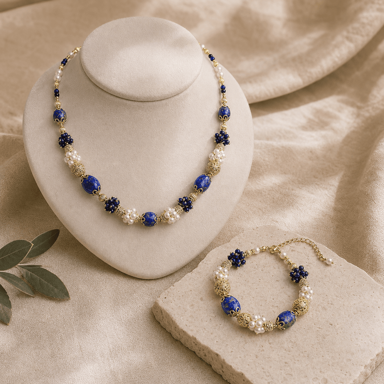 The Deep Peace - Bracelet & Necklace Set 3