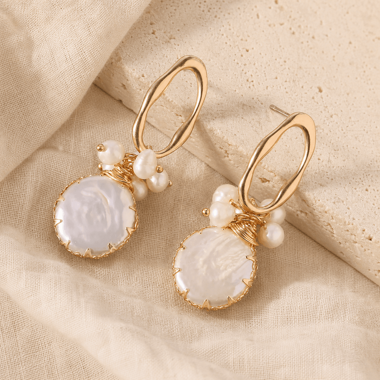 The Morning Pearl - Earrings - MythRealms pearl jewelry