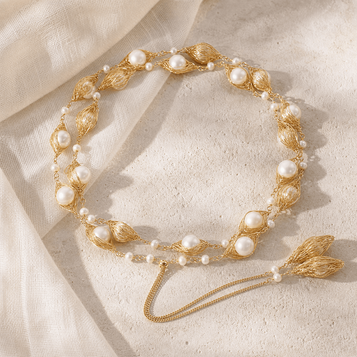 The Light Keeper - Necklace - MythRealms pearl jewelry