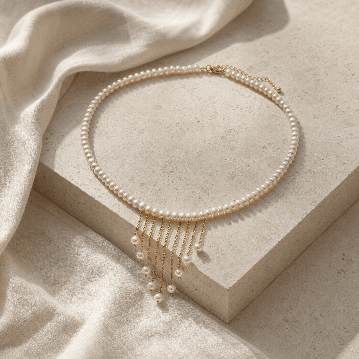 The Midnight Drop - Choker - MythRealms pearl jewelry