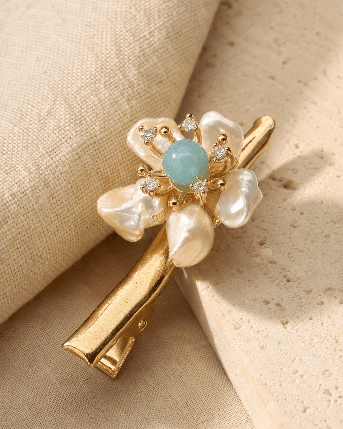 The Sea Glass Bloom - Hair Clip 2