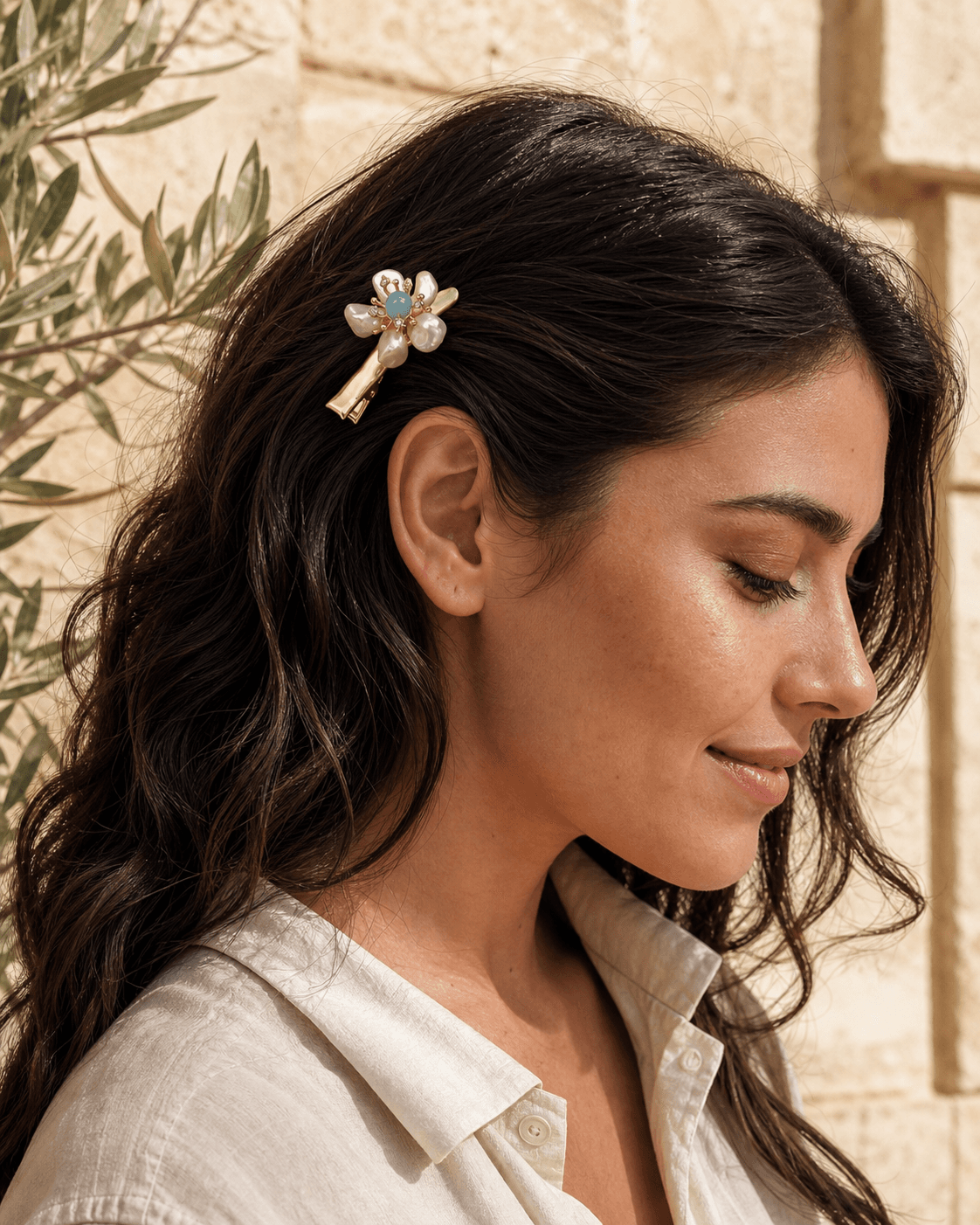 The Sea Glass Bloom - Hair Clip 3