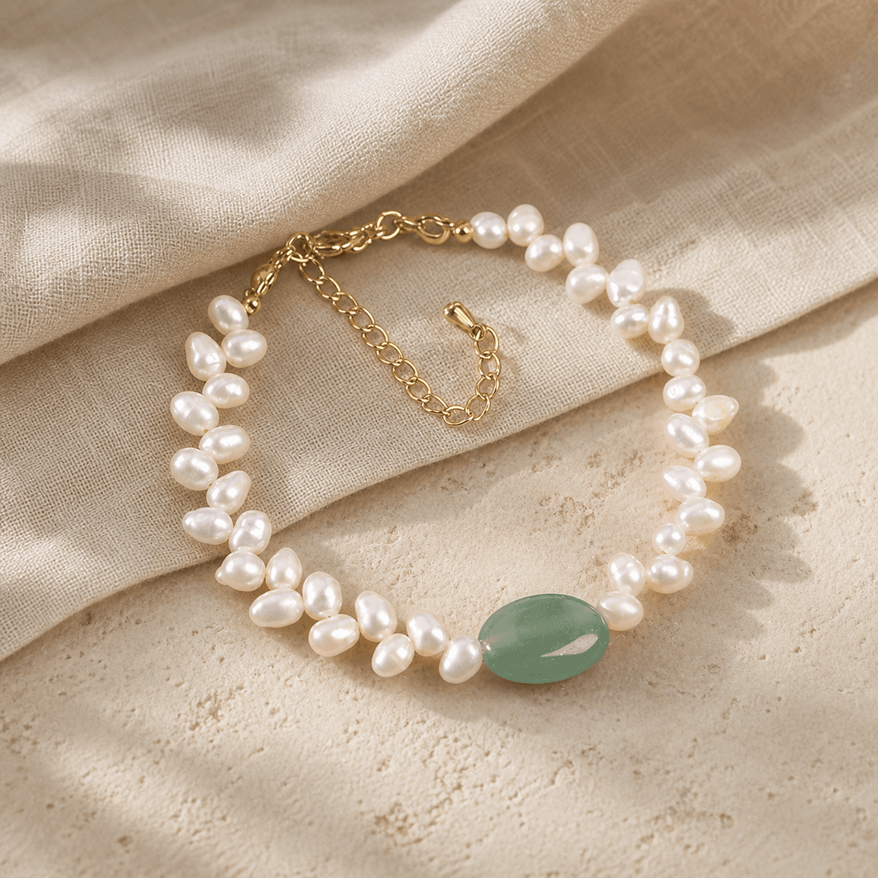 The Green Current - Bracelet - MythRealms pearl jewelry