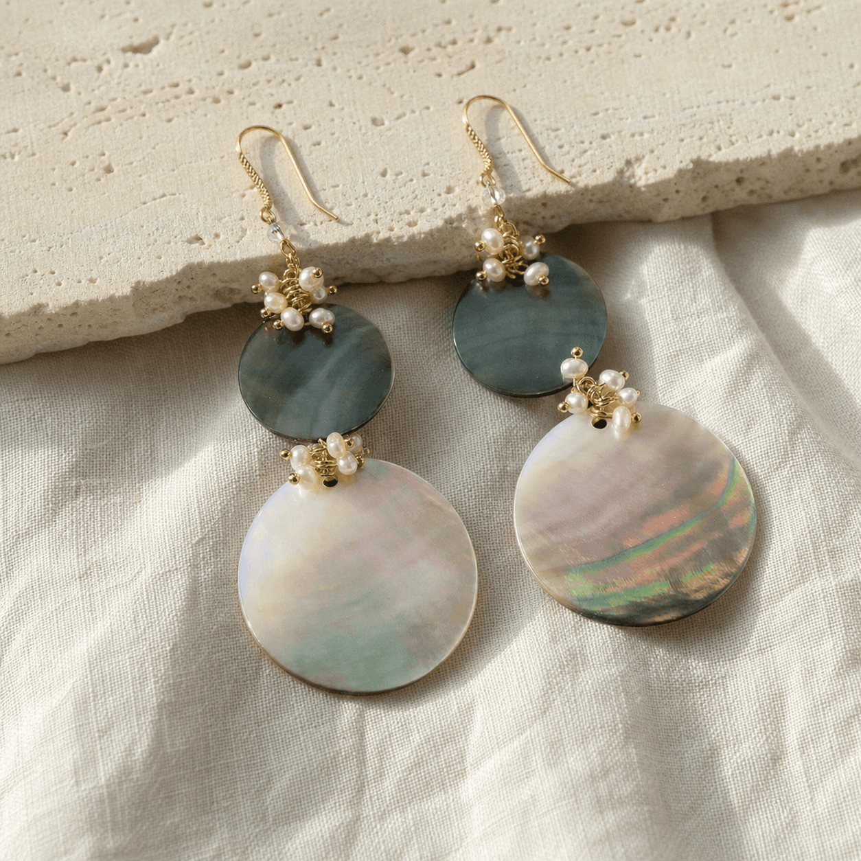 The Moon Disc - Earrings 2