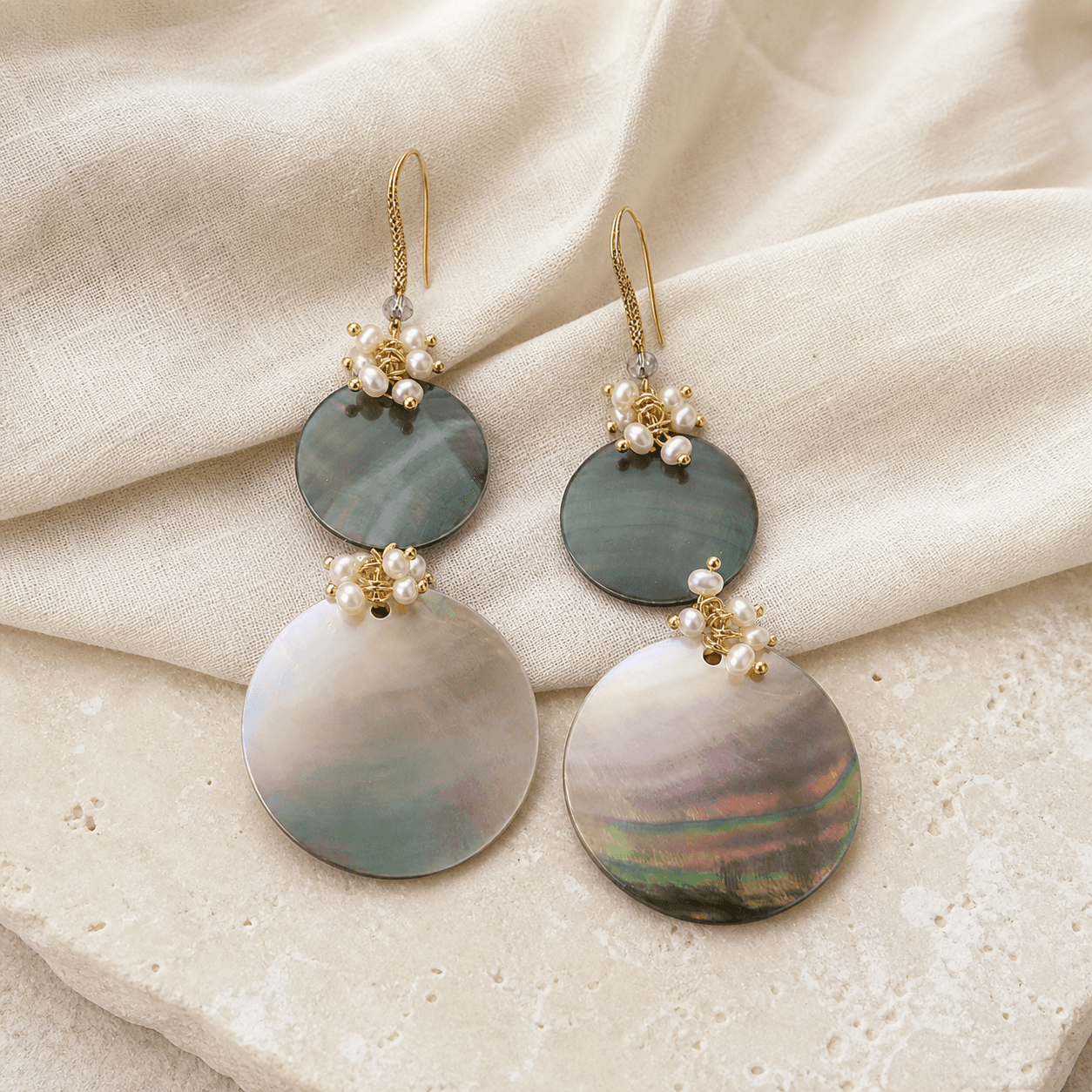 The Moon Disc - Earrings 3