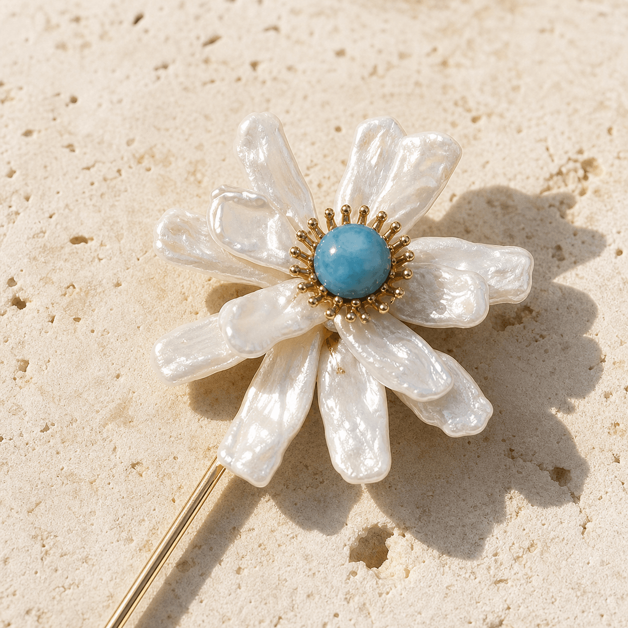 The Blueheart Bloom - Hair Stick 2