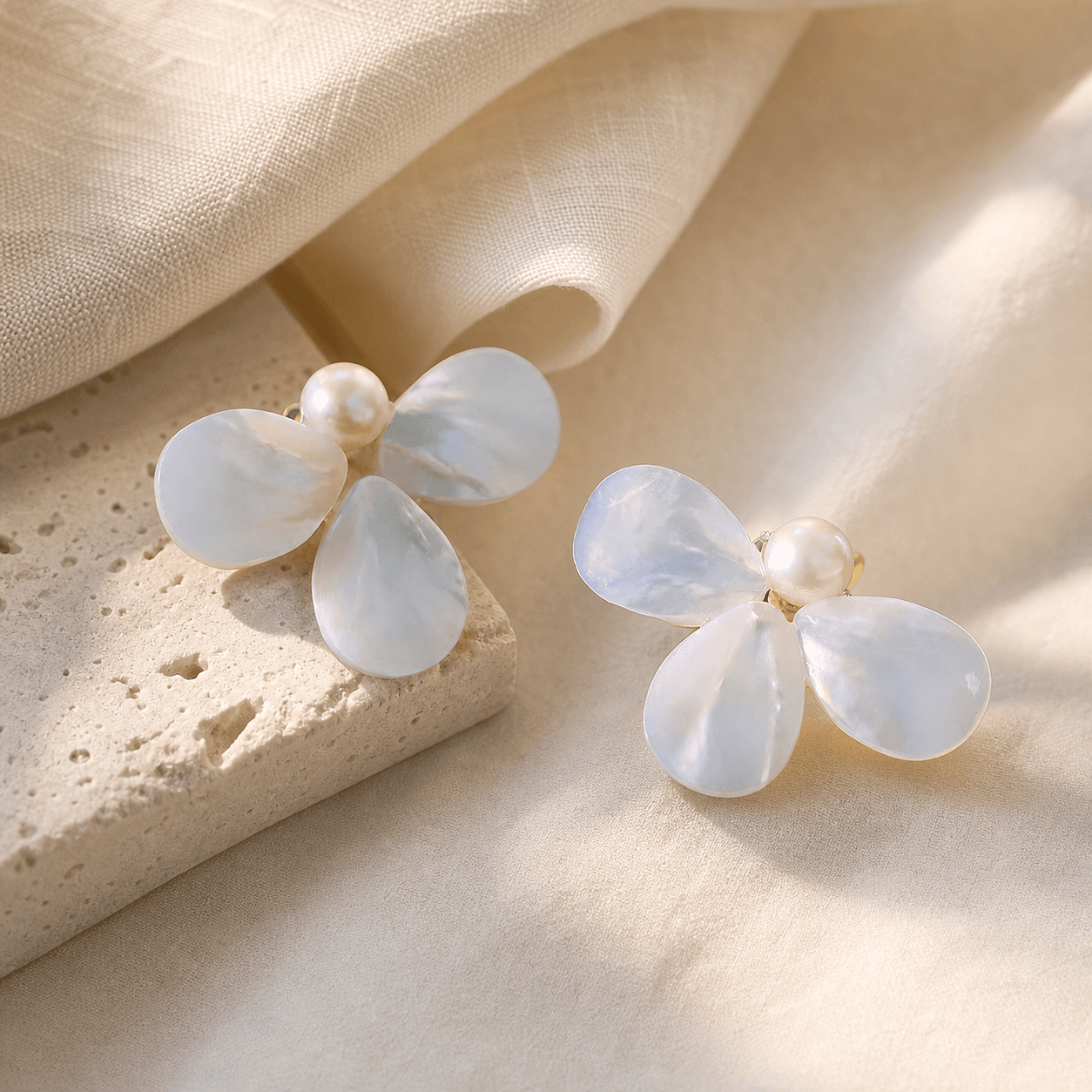The White Garden - Earrings - MythRealms pearl jewelry