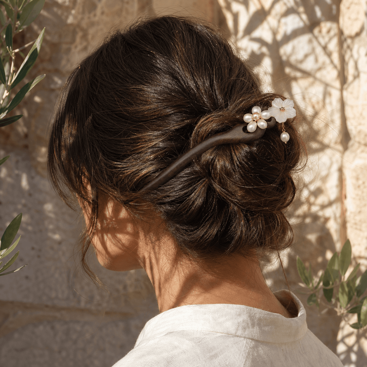 The Woodflower Pearl - Hair Stick 3