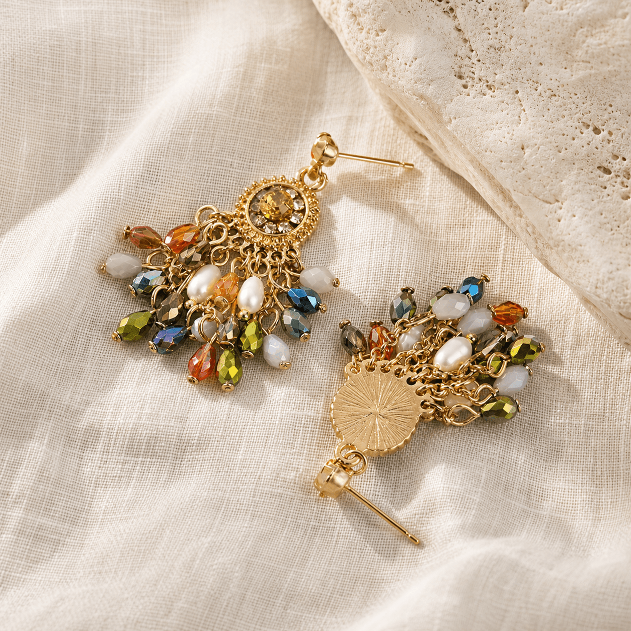 The Water's Edge - Earrings - MythRealms pearl jewelry