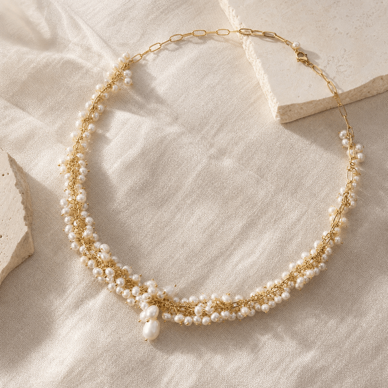 The Deep Breath - Necklace - MythRealms pearl jewelry